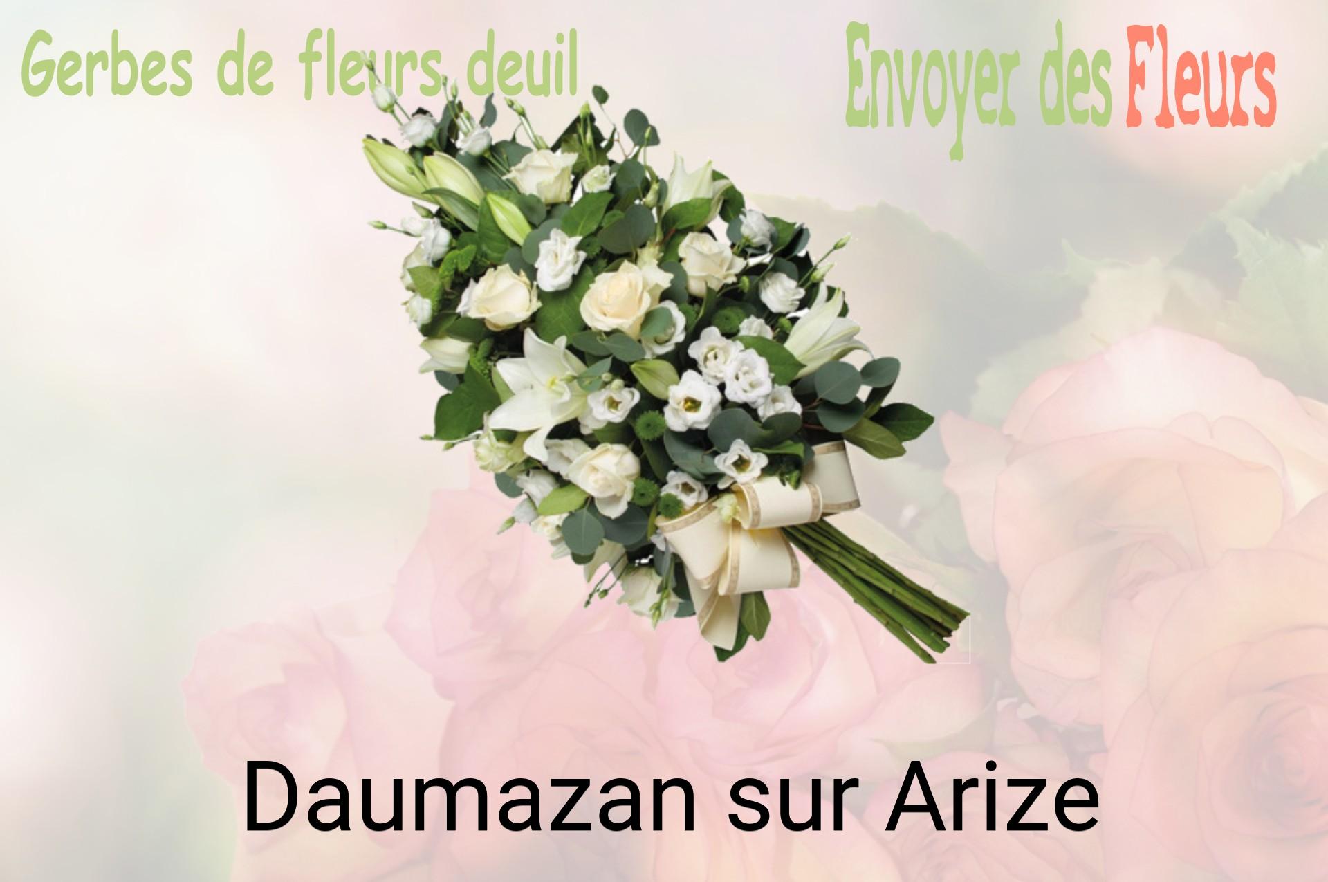 Gerbe de fleurs de deuil livrée à Daumazan-sur-Arize
